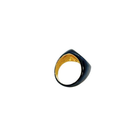 ring metallic with black smalto1